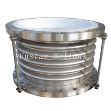 24 "-540 мм SS304 сильфонный футерованный PTFE компенсатор